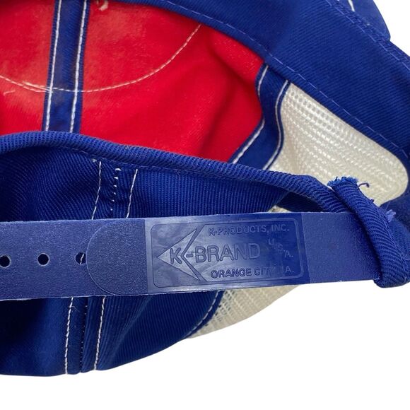 VTG Jacques Seeds Red White & Blue Hat Snapback Cap USA K-Brand Trucker (H6) - Picture 7 of 8